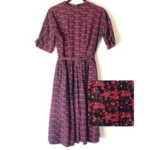 Vintage 60s Lanz Austrian Folk Dress Size XS